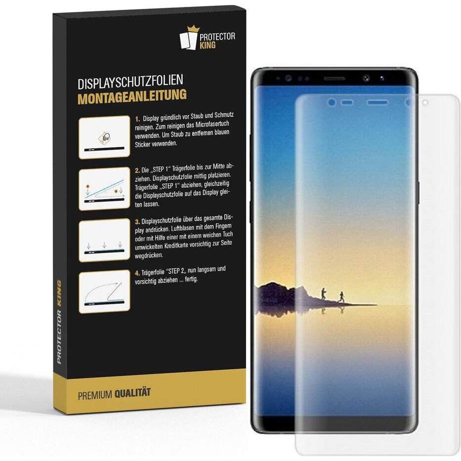 Thumbnail - Protectorking 2x Premium Displayschutzfolie 3D KLAR (2 Stück, Samsung Galaxy Note 9), Smartphone Schutzfolie