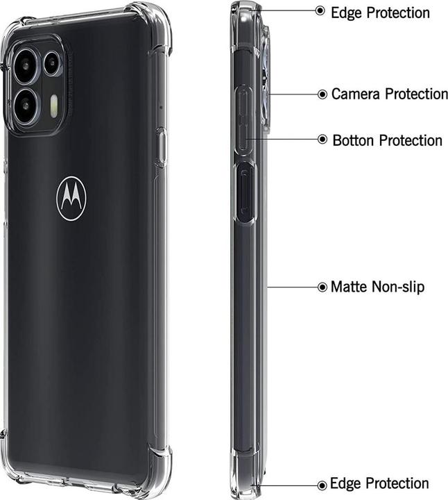 Produktbild Screenguard Motorola Edge 20 Lite Hülle Crystal Soft Airbag Bumper (Motorola Edge 20 Lite)