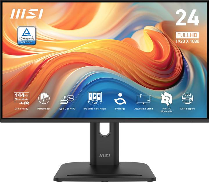 Image du produit MSI PRO MP245PHG E14 23.8" FHD/IPS/144HZ/1ms/HDR Ready (1920 x 1080 pixels, 23.80")
