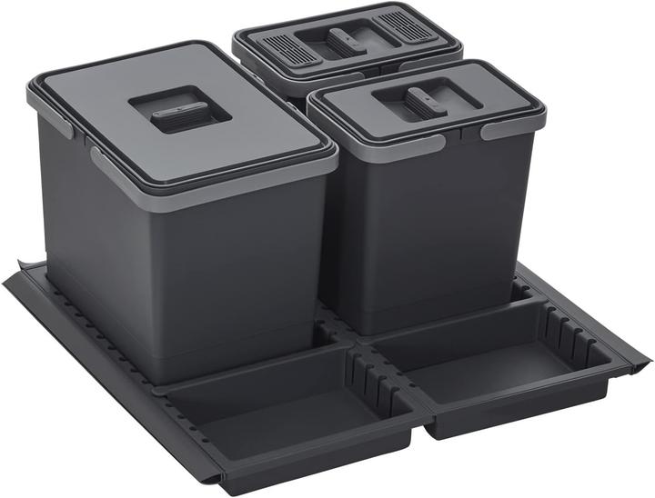 Sotech Collecteur de déchets Draw 15+6+6L (27 l)