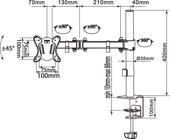 Produktbild equip Tischhalterung (Tisch, 27")