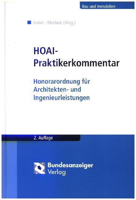 Produktbild HOAI - Praktikerkommentar (Deutsch, Alfred Morlock, H. Henning Irmler, 2018)