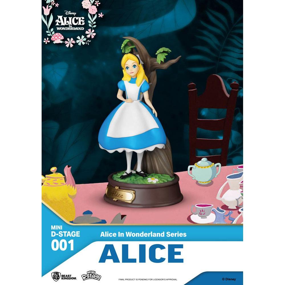Thumbnail - Beast Kingdom ST Disney Mini D-Stage Alice Wonderland Cheshire Cat 10cm