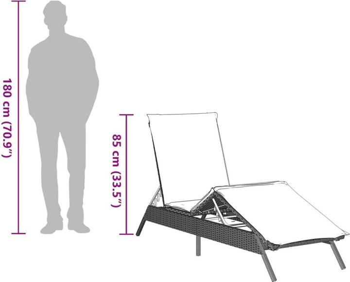 Immagine prodotto vidaXL Sonnenliege (200 cm)