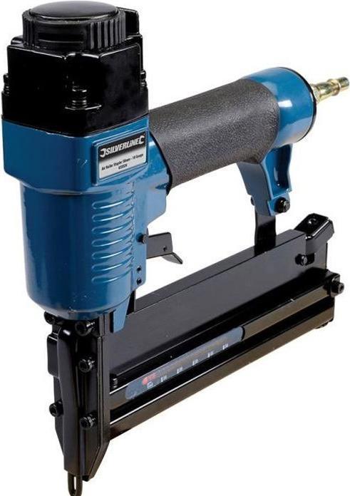 Actual product image Silverline - Pneumatic nailer/tacker, 50 mm (Nail gun, Tacker)