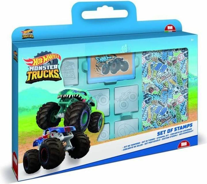 Actual product image Multiprint Hot Wheels colouring set with stamps, 41 pcs.