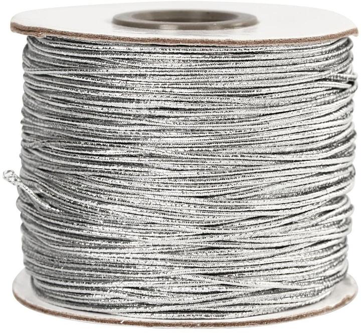 Image du produit Creativ Company Cordon élastique 1 mm argent, 100 m