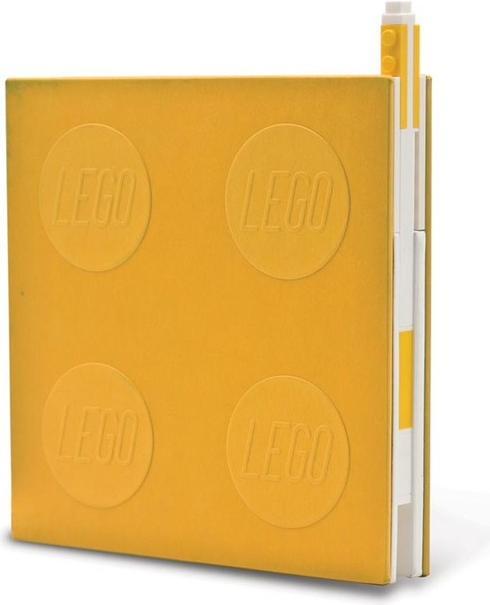 Image du produit LEGO ® Locking Notebook with Gel Pen Yellow - in Box (Blanc, Couverture rigide)
