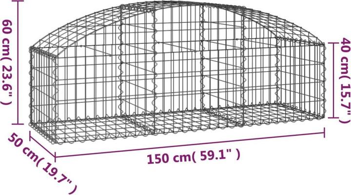 Produktbild vidaXL Gabionenkorb
