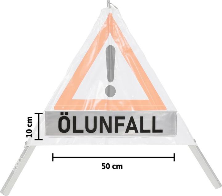Produktbild Dönges Klettschild, retroreflektierend, 500 x 100 mm, Aufdruck ÖLUNFALL