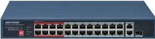 Produktbild Hikvision DS-3E0326P-E/M(C) 24 Port Fast Ethernet Unmanaged POE Switch (24 Ports)