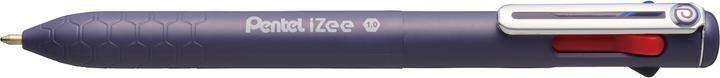Actual product image Pentel Kugelschreiber iZee 1mm BXC470-DV violett, 4 Schriftfarben (Black, Blue, Green, Red, 1x)