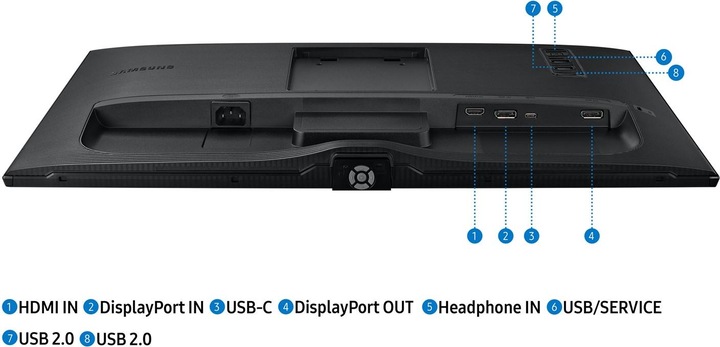 Actual product image Samsung LS24A600UCUXEN (2560 x 1440 pixels, 24")