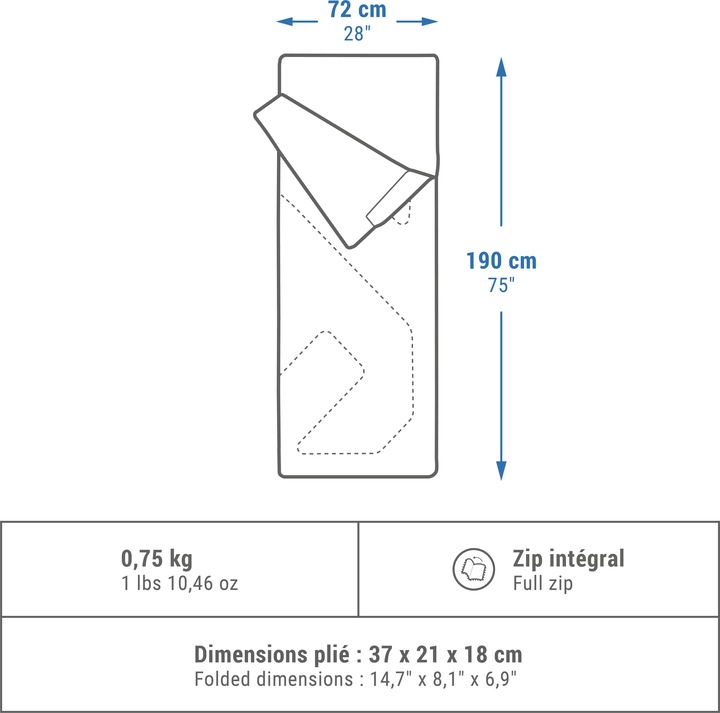 Produktbild Quechua ARPENAZ 20 (190 cm)