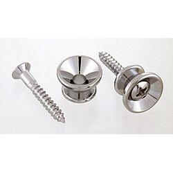 AllParts AP AP 0670-001 2 Gurt Knöpfe nickel (Instrumentengurt), Zubehör Instrumente, Silber