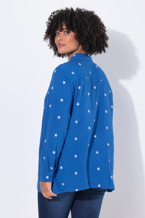 Immagine prodotto Angel of Style Blusa di mussola dal taglio oversize con ricami floreali (56)