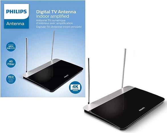 Actual product image Philips DVB-T indoor antenna SDV6227/12 (Indoor antenna, 47 dB, DVB-T / -T2, UKW / MW / LW)