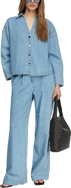 Immagine prodotto Comma Lyocell-Denim-Shacket mit Kragen und V-Ausschnitt (46)