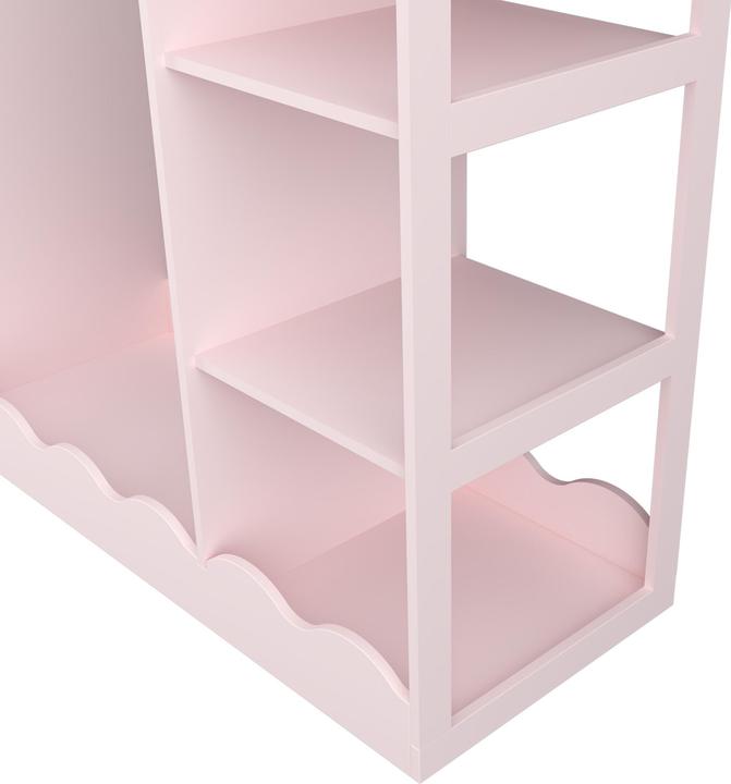 Produktbild En.Casa Kindergarderobe Vestnes mit Spiegel 100x94x38 cm Cotton Candy