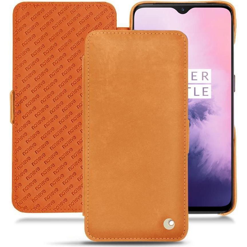 Noreve Lederschutzhülle horizontal (OnePlus 7), Smartphone Hülle, Orange