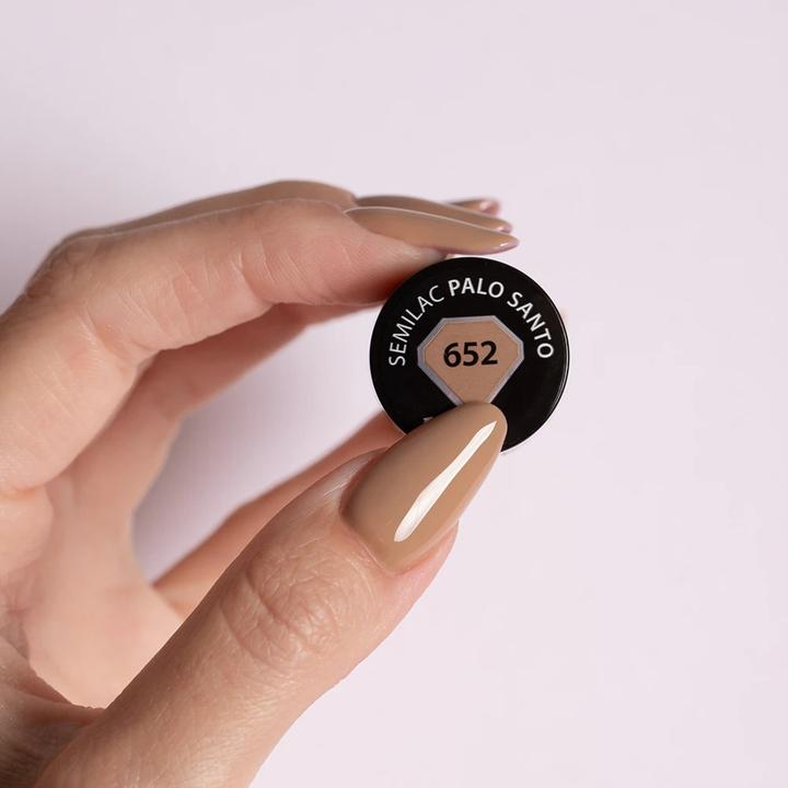Actual product image Semilac 652 Uv Nail Polish Palo Santo (Palo Santo 652, UV gel varnish)