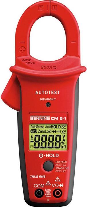 Produktbild Benning Stromzange, Hand-Multimeter di (CAT III 600V, Hand-Multimeter)