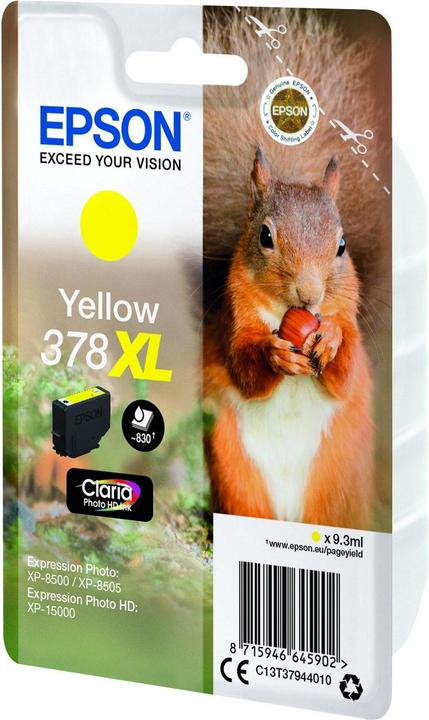 Produktbild Epson 378XL Claria Photo HD (Y)