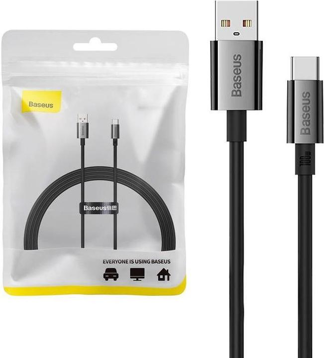 Productafbeelding Baseus Kabel USB do USB-C Superior 100W 1,5m (zwart) (1.50 m, 100 W)
