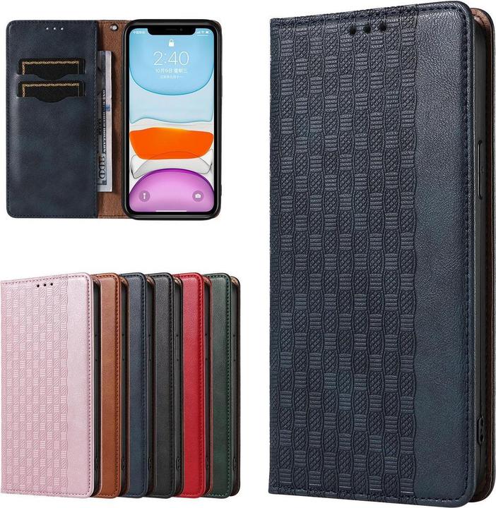 Actual product image Hurtel Magnet Strap Case for iPhone 12 Pouch Wallet + Mini Lanyard Pendant Blue (Apple iPhone 12)