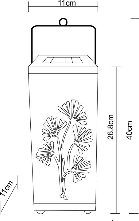 Immagine prodotto Globo Luce Solare In Metallo Argento, 1xled (IP44)