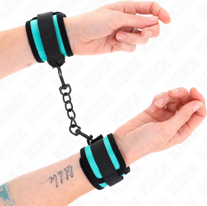 Image du produit Kink Menottes Nylon Avec Velcro Noir-Bleu Ajustable 18-32 cm X 5 cm