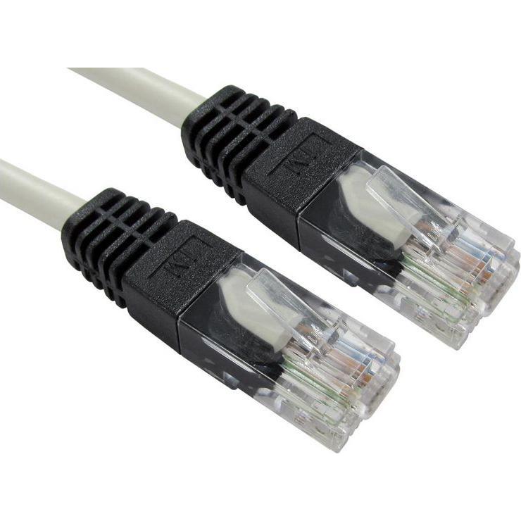 RS PRO Ethernet cable Cat.5e, 5m, grey patch cable, A RJ45 UTP plug, B ...