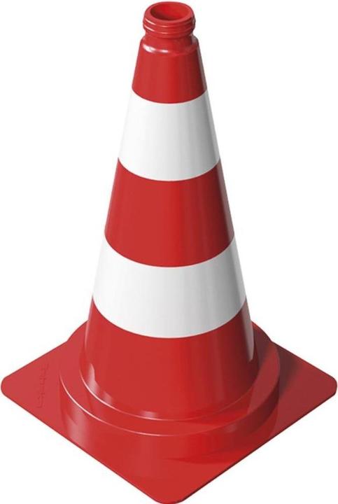 HP Autozubehör Verkeerskegel hoogte 500 mm daglicht, 2 stroken gewicht 1.20 kg, 30 x 30 cm
