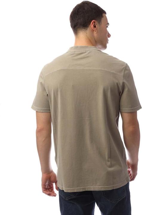 Actual product image Lyle and Scott Mens Natural Dyed Crew Neck T-Shirt (L)