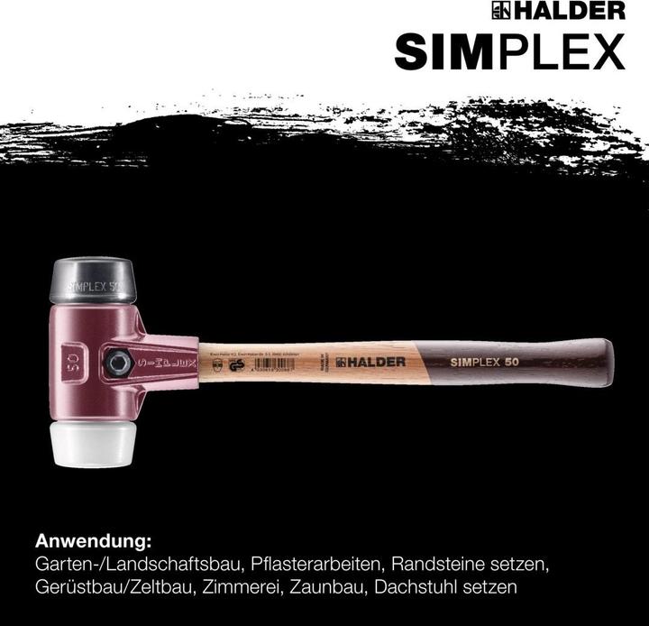 Actual product image Halder Simplex soft-face hammer (1510 g)