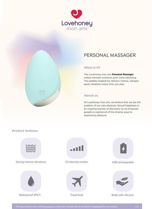 Produktbild Lovehoney mon ami Personal Massager