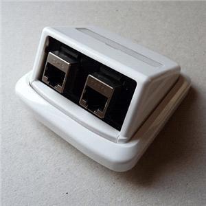 Moldex, Presa di corrente, Presa doppia ABB TANGO 2xRJ45 cat5e STP bianco