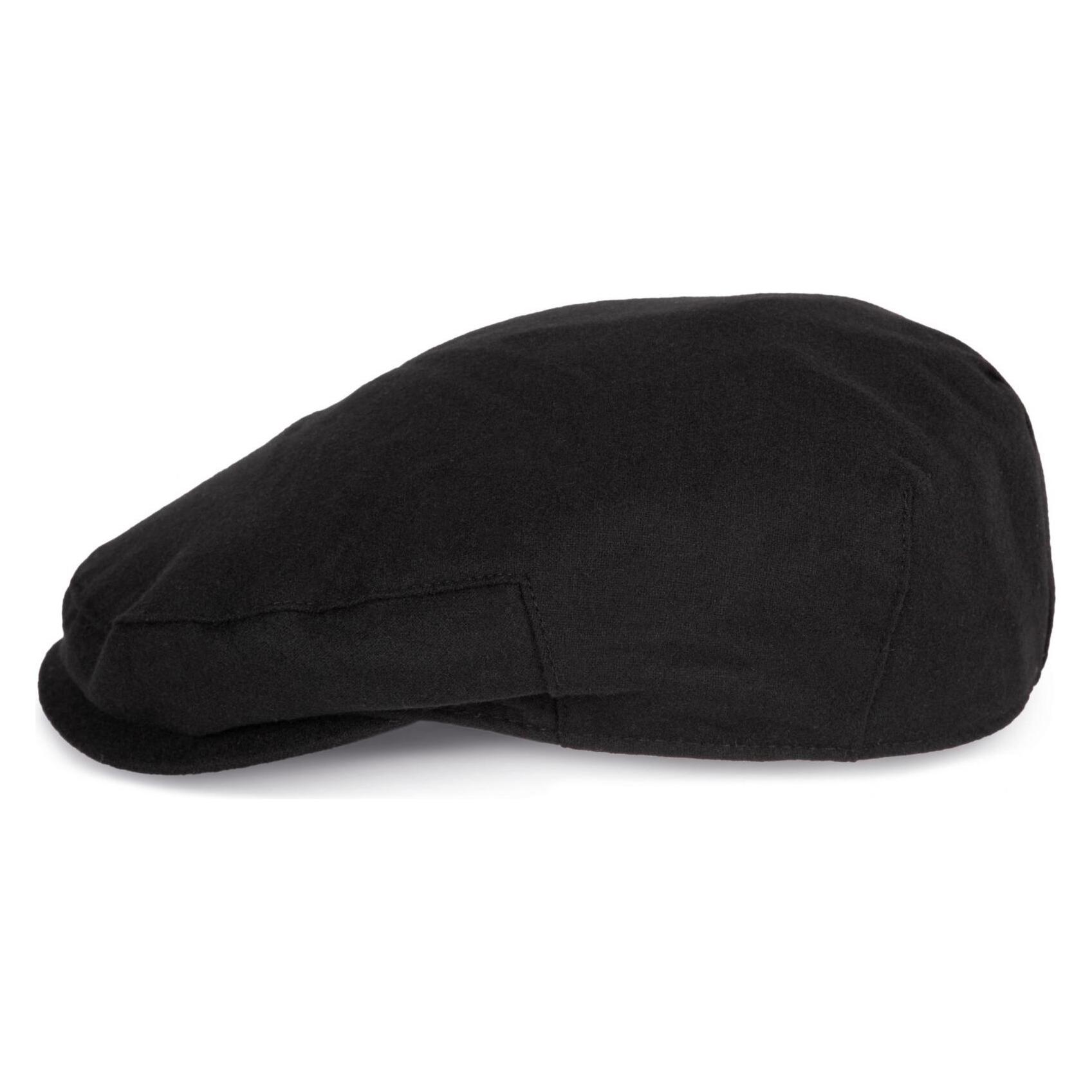 K-up, Herren, Mütze, Baskenmütze Entenschnabel, Schwarz, (S/M)