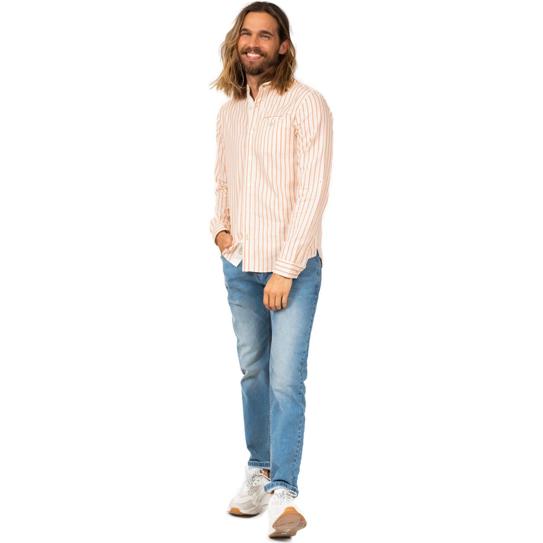 Deeluxe, Herren, Hemd, hed liberta, Orange, (M)