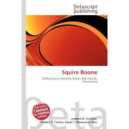 Squire Boone, Fachbücher