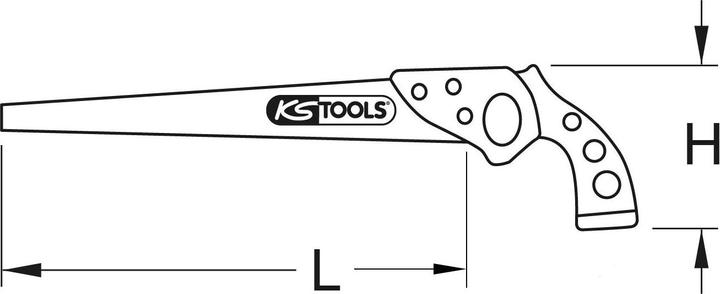Actual product image KS Tools BERYLLIUMplus Handsaw, non-sparking, length 370 mm