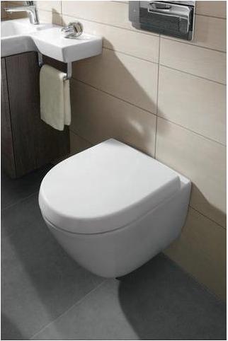 Actual product image Villeroy & Boch Subway compact 2.0 deep-well WC encrusted DirectFlush open splash rim white wall-mounted