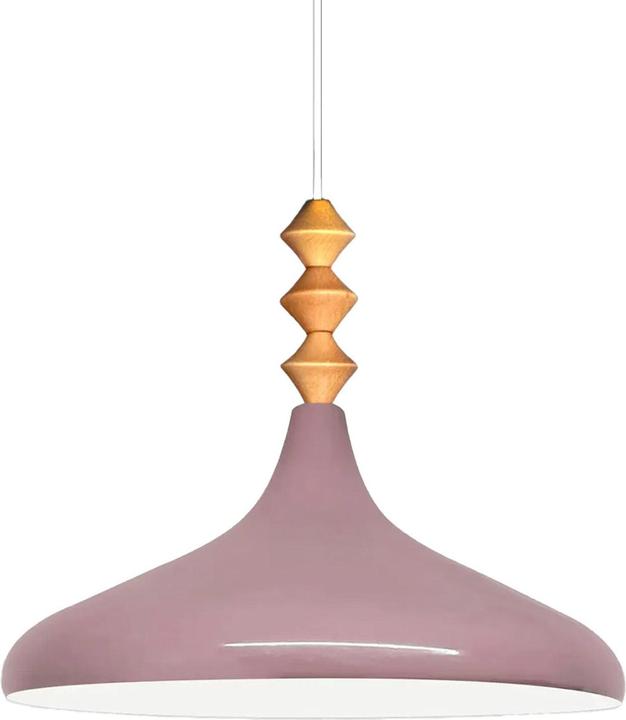 Bamyum Champion Pendelleuchte Holz Magenta (E27)