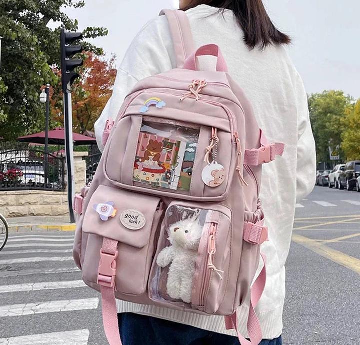 Produktbild Only-Bags.Store Studentenrucksack mit grosser Kapazität Cartoon Rucksack Aktentasche für die Schule Geräumige Tasche