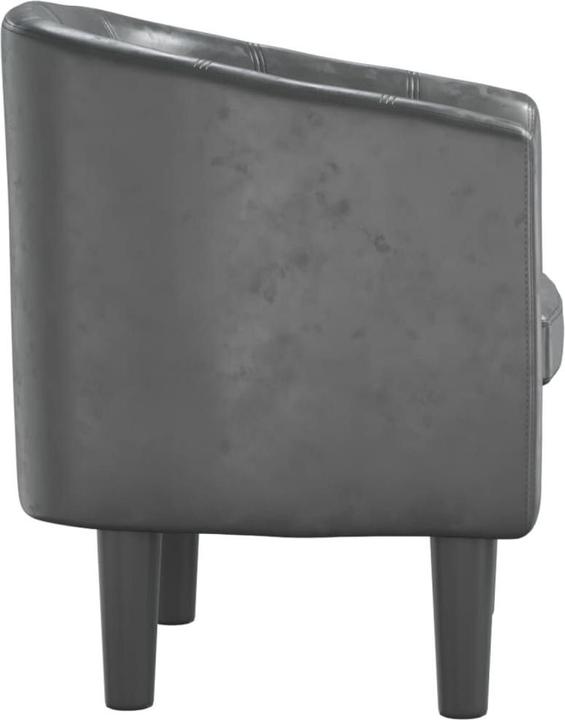 Produktbild VidaXL Clubsessel Grau Kunstleder,Farbe: Grau,Material: Kunstleder