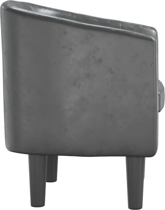 Actual product image VidaXL Clubsessel Grau Kunstleder,Farbe: Grau,Material: Kunstleder