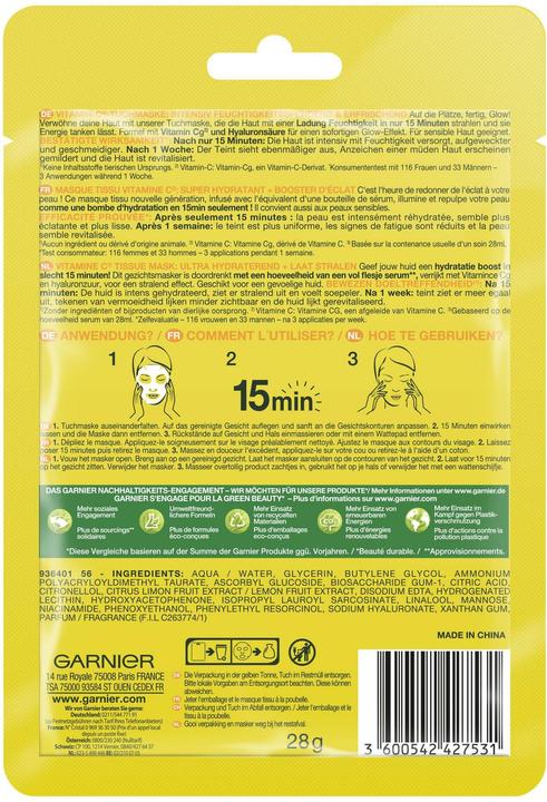 Produktbild Garnier Tissue Mask (28 g)