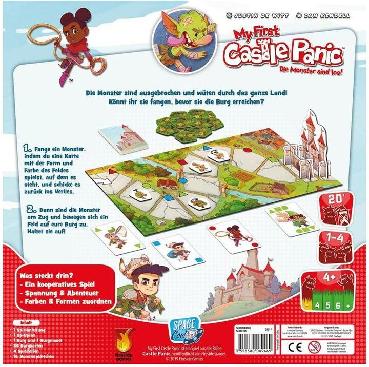 Produktbild Asmodée SCOD0101 - My first Castle Panic: Die Monster sind los, 1-4 Spieler, 4 Jahren (DE-Ausgabe) (Deutsch)