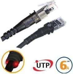 Produktbild PatchSee Patchkabel ThinPatch UTP CAT 6a schwarz 1,5m (U/UTP, CAT6a, 1.50 m)