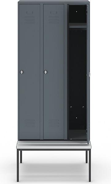 Actual product image Wolf Clothes locker with bench underneath (90 cm, 214 cm)